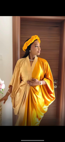 Royal silk Bubu and scarf.