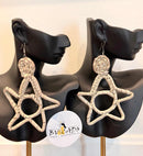 Rattan Hand made Earrings