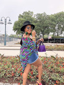 Purple rain Chiffon set