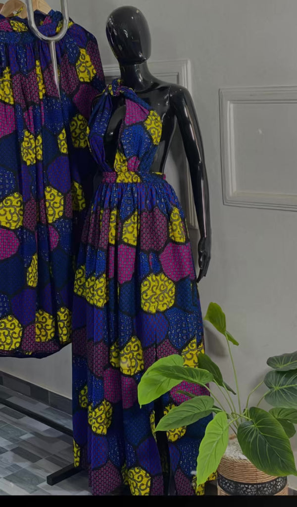 Destiny 3 Way Slit Ankara dress